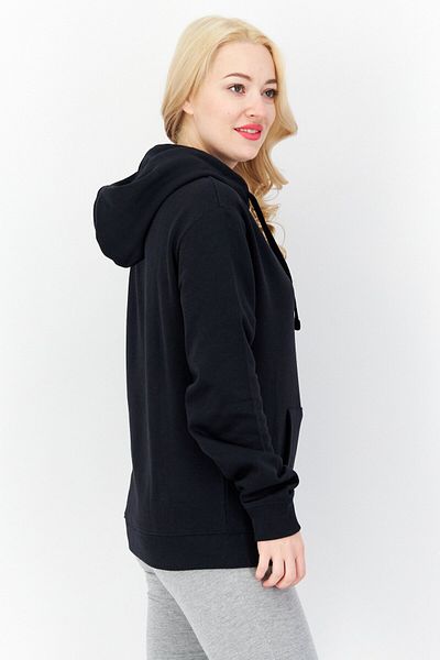 French Connection Women Hooded Long Sleeve Plain Sweatshirt, Dark Navy