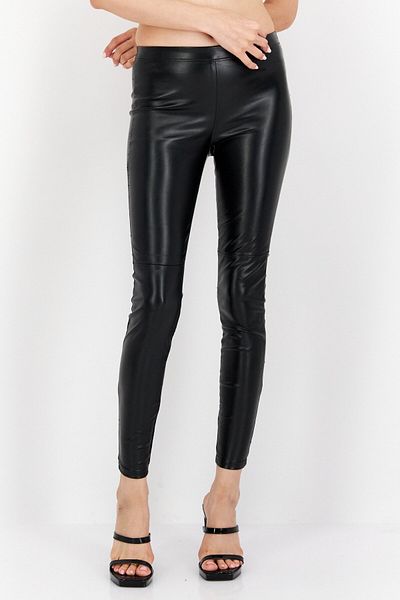 Blank NYC Women Skinny Fit Pull On Solid Pant, Black
