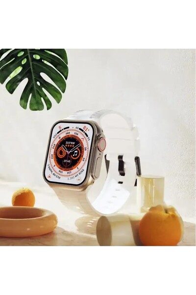 REDz Accessories Curea sport pentru Apple Watch, model gravat, silicon, kaki - 44/45/46/49 mm