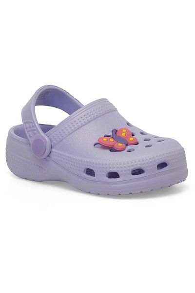 Kinetix Frog-Bebe 19/24 Children's First Step Closed Front Pvc Slippers
