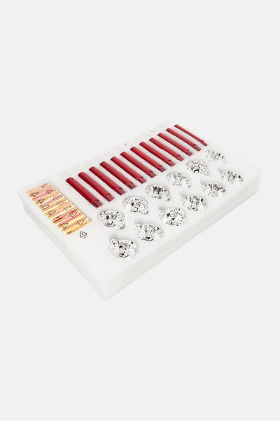 Tchibo 12 Pieces Led Christmas Tree Candles, Red