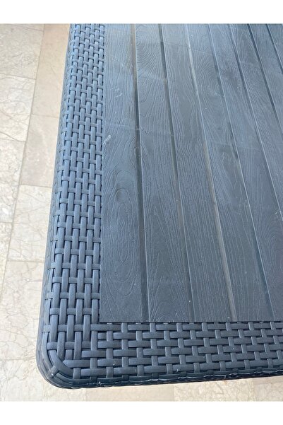 Stars Katlanır Plastik Raddan Görünümlü Masa Metal Ayaklı