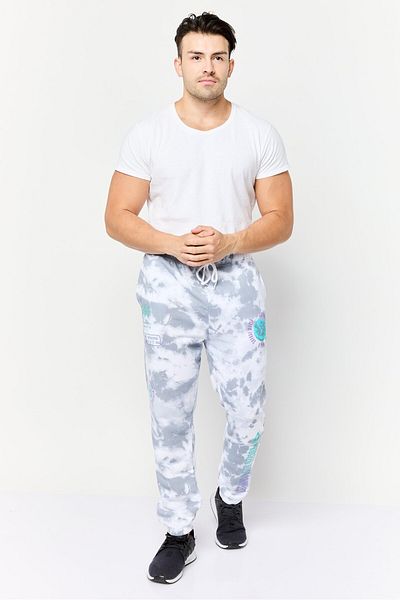 Brooklyn Men Regular Fit Tie Dye Sweatpants, Multicolor