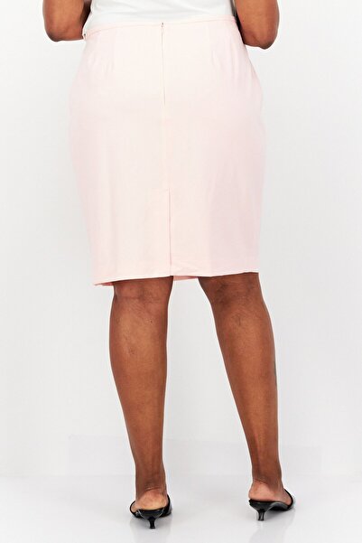 Calvin Klein Women Plus Size Solid Casual Mini Skirts, Light Pink