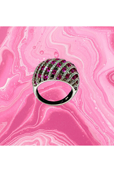 Bsgümüş Doğal Taşlı Yüzük(GÜMÜŞ)