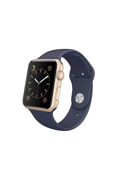 REDz Accessories Curea sport pentru Apple Watch, silicon, albastru miezul nopții - 44/45/46/49 mm, mare