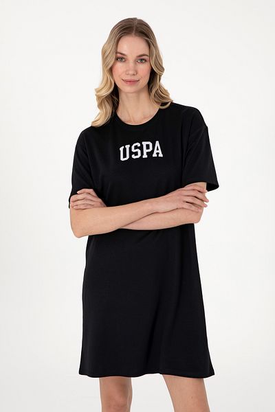 U.S. Polo Assn. Women's Black Knitted Dress 50306675-Vr046