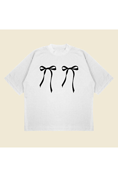 Tarzsokak نسيج سميك من القطن للجنسين مطبوع عليه فيونكة سوداء كبيرة الحجم يسمح...