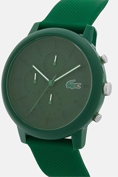 Lacoste Men 2011245 Rubber Strap Watch 35 Mm, Green