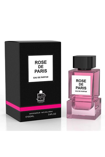 Milestone Rose de Paris Eau de Parfum, Unisex, 100 ml, Floral & Woody Notes