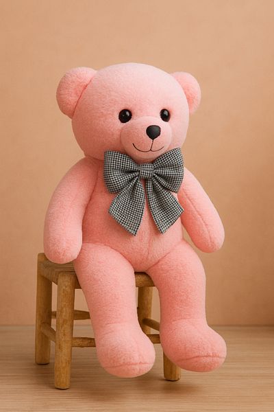 Princess Bear 100% Fiber 85 cm Plush K Bow Tie Domestic Production