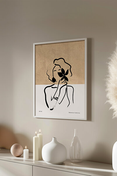 Basquiart Αφίσα της Σειράς Bohemian με λευκό πλαίσιο, Αριθμός Πίνακα: 88