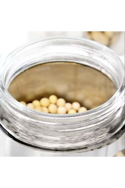PUFO Keys metal container for sugar, coffee, tea or spices, with lid, 1.8L, transparent/silver
