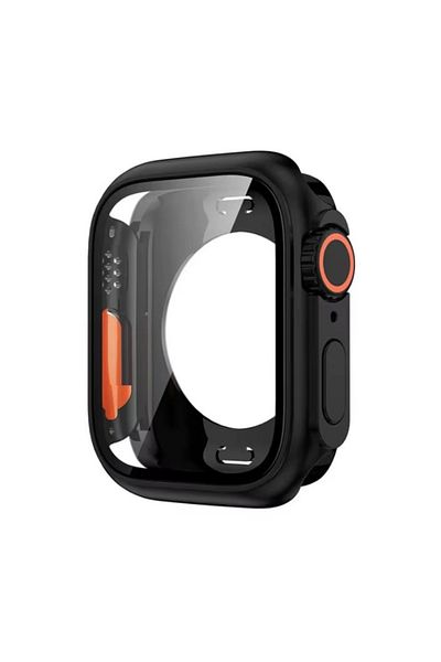 REDz Accessories Case With Cover, Ultra Look, For Apple Watch, Shockproof Protection, Black - Watch 42mm Series 10