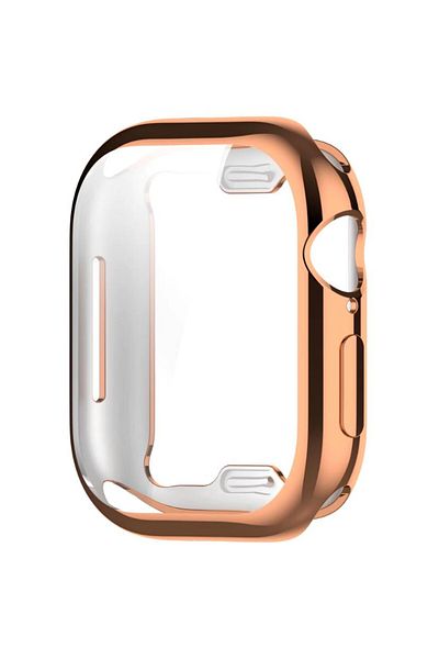 REDz Accessories Shockproof Protective Case, For Watch Series 10, Silicone, Rose-gold - Watch 42mm Series 10