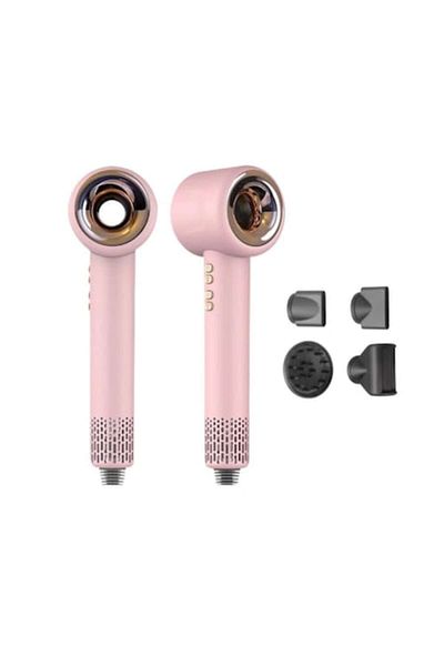 OEM Uscator De Par Cu Ionizare, 4 Accesorii Magnetice 3 Trepte Viteza, 4 Trepte Temperatura, Roz