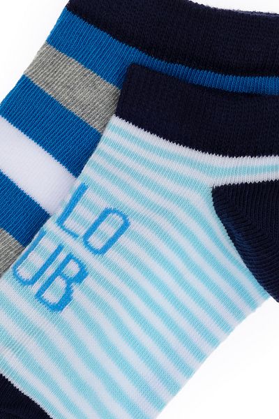 U.S. Polo Assn. Boy's 2-Piece Booties Socks 50311346-Vr033
