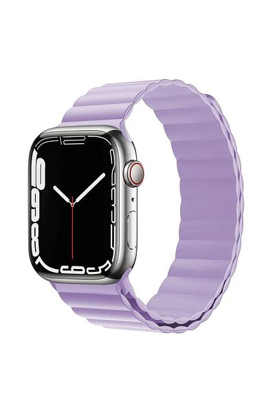 REDz Accessories Magnetic Silicone Strap For Apple Watch, Silicone Loop, Lilac - 38/40/41 Mm