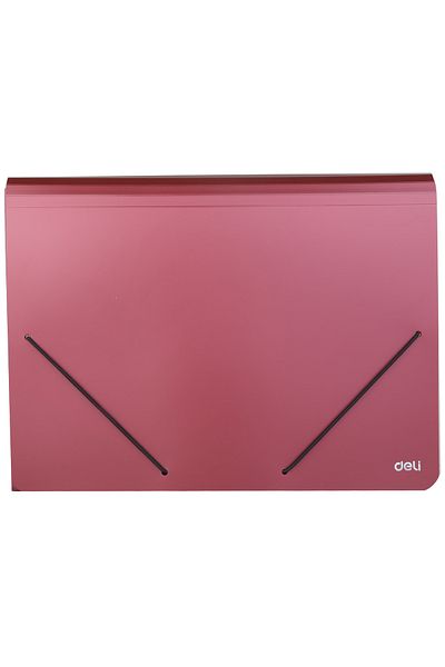Deli Plastic Button Folder A4 Neon Colors Deli