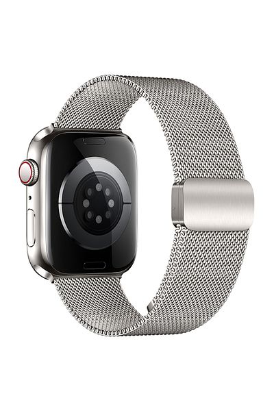 REDz Accessories Curea Hoco WA26, pentru Apple Watch, material metalic, cataramă magnetică, Starlight - 44/45/46/49 mm