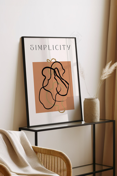 Basquiart Poster din seria Bohemian cu ramă neagră, Tablou nr:140