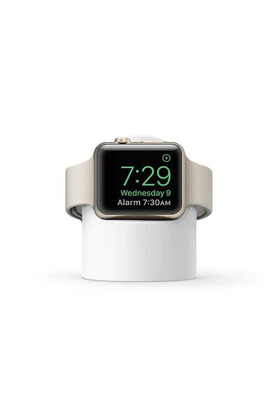 REDz Accessories Dock Apple Watch, Silicon, White Matt