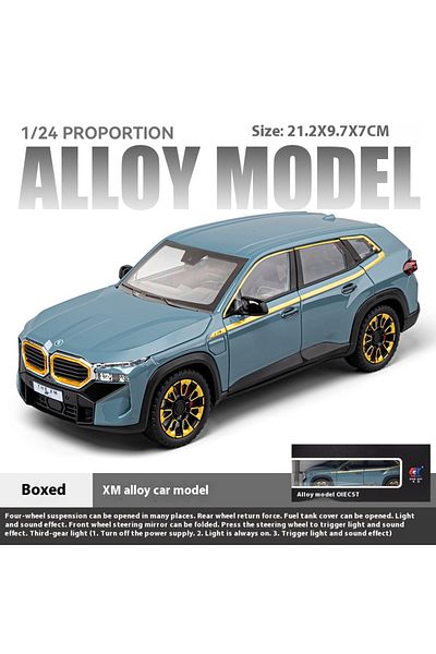 Maisto Blue With Box 1:24 Scale Xm Alloy Car Toy Model With Sound & Light Effects & Wind-up Mechanism - Ide