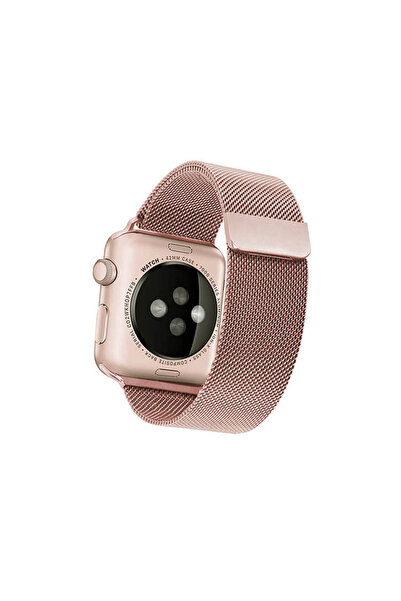 REDz Accessories Λουράκι για Apple Watch, Milanese Loop, Ανοξείδωτο Ατσάλι, Ροζ Χρυσό - 44/45/46/49 mm