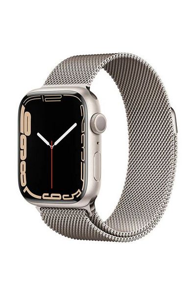 REDz Accessories Curea pentru Apple Watch, Milanese Loop, oțel inoxidabil, Starlight - 44/45/46/49 mm