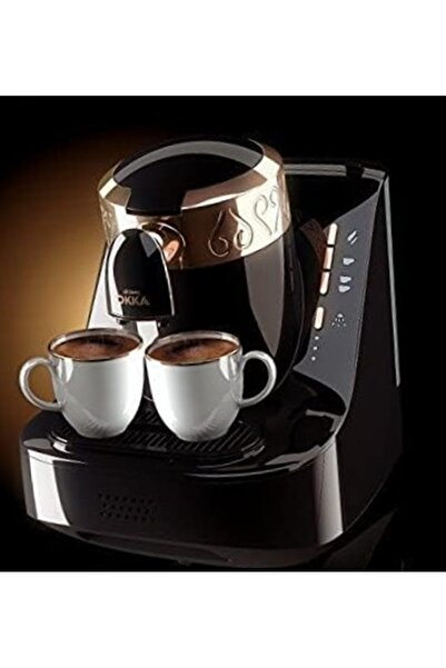 Okka ماكينة القهوة التركية أرزوم أوكا 710 وات 220 فولت أسود 950 مل OK002 CR