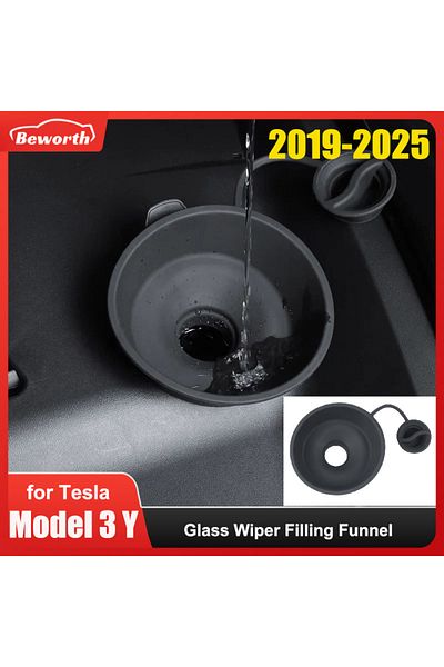 Choice For Tesla Model Y Juniper 2025 Mode 3 2024 Highland Glass Wiper Filling Funnel Filler Enlarged Le...