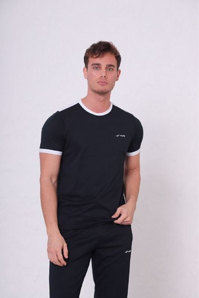 FORE SPORT Ανδρικό αθλητικό κοστούμι Navy Blue Mercerized Crew Neck