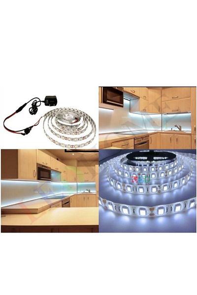 MAG Kitchen Countertop 5 Meters White LED Strip with On/Off Switch Adapter