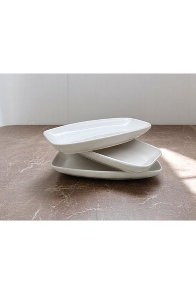 ALCE 3-Piece Ceramic Breakfast Sauce Bowl, Snack Bowl, Jam Bowl Sea