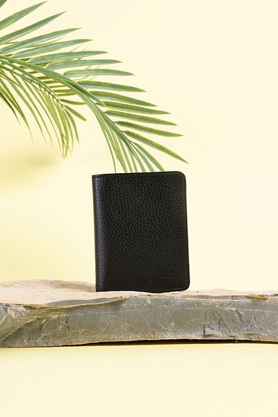 Grande Style 01485 Ανδρικό πορτοφόλι από γνήσιο δέρμα ΜΑΥΡΟ
