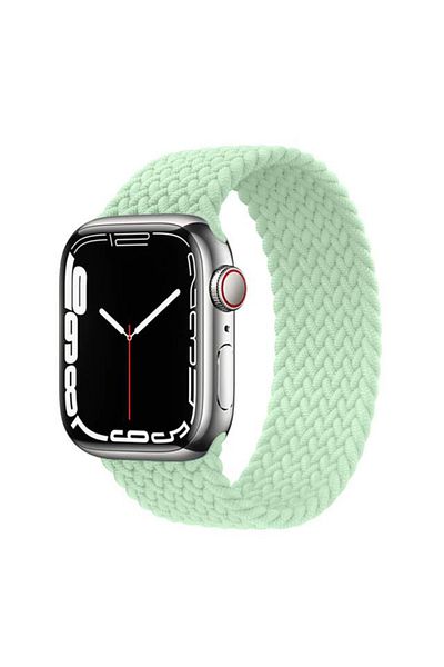REDz Accessories Solo Loop Strap, Compatible with Apple Watch, Elastic, Light Green - 44/45/46/49 mm, Very Small