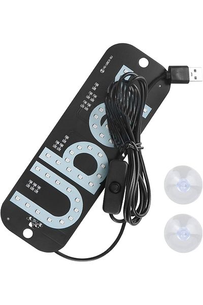 COOYA Car LED Light Logo, Blue Light with USB Port, Quick Attention, Suitable for All Kinds of Models