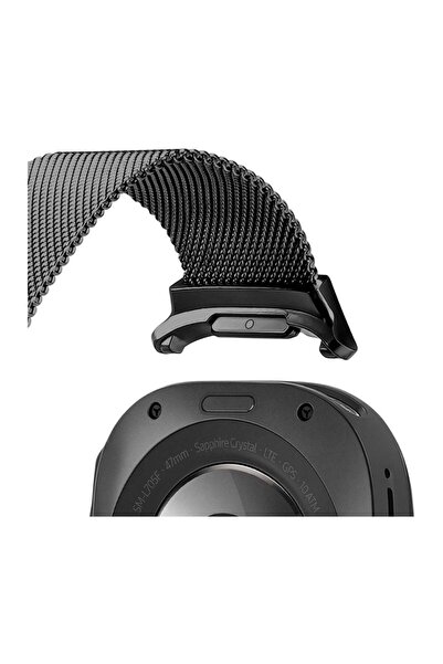 REDz Accessories Μεταλλικό λουράκι για Apple Watch 47mm, από ανοξείδωτο ατσάλι Milanese, Dux Ducis, μαύρο