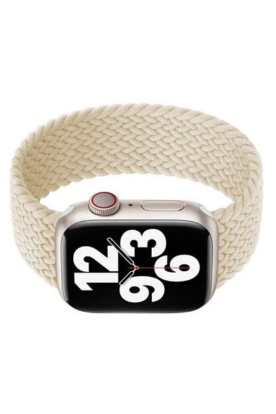 REDz Accessories Solo Loop Strap, Compatible with Apple Watch, Elastic, Starlight - 38/40/41 mm, Very Small