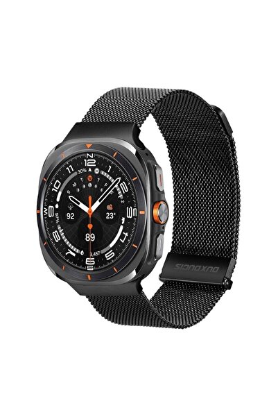 REDz Accessories Μεταλλικό λουράκι για Apple Watch 47mm, από ανοξείδωτο ατσάλι Milanese, Dux Ducis, μαύρο