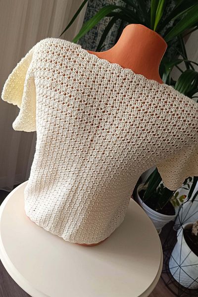Dilek Yıldırım Special Design Women's Cardigan Hand Knitted Organic