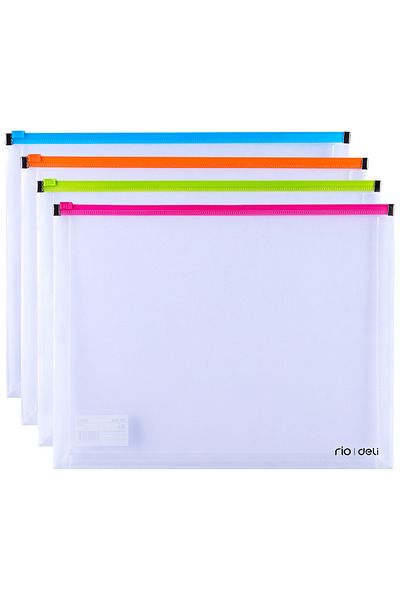 Deli Zip Protection Folder A4 with Gusset Deli