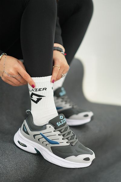 SOLAZER Women's Smoked Navy Blue Sneaker Casual Sports Shoes 041-2