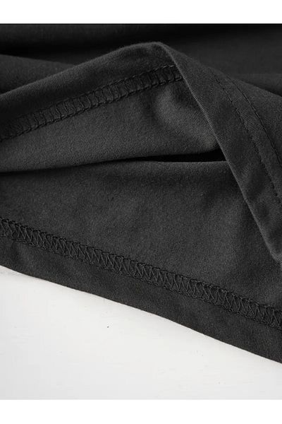 Touz Moda Μπλουζάκι με γοτθικό εμπριμέ Unisex Oversize