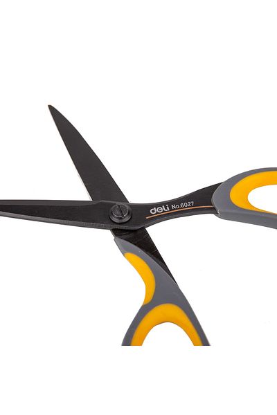 Deli Office Scissors 17.5cm Black Professional Deli