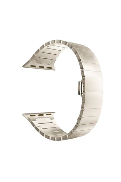 REDz Accessories Curea metalică, Zale Late, Apple Watch Ultra 49mm, oțel inoxidabil, culoare titan