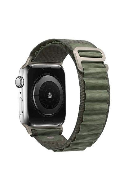 REDz Accessories Alpine Strap, Nylon, Compatible With Apple Watch, Adjustable, Green - 44/45/46/49 Mm