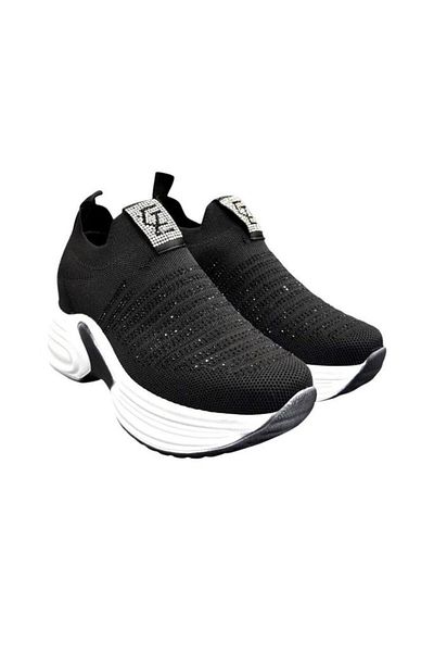 Aybaak 5006 Knitwear Stone Wedge Heel Women's Shoes Sneaker