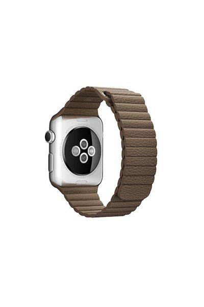 REDz Accessories Leather Strap, Compatible With Apple Watch, Leather Loop, Brown - 38/40/41 Mm