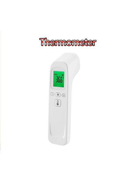 Choice1 ترمومتر أبيض بشاشة عرض ثلاثية الألوان بإضاءة خلفية، ترمومتر للجبهة بش...